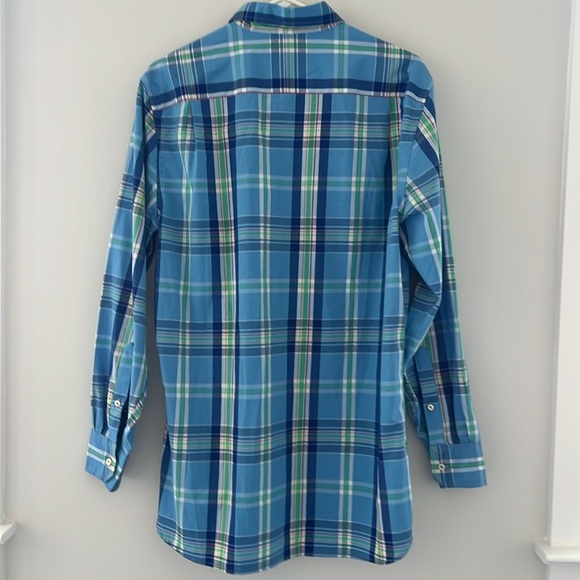Southern Tide LS Palmetto Plaid Shirt Ocean Channel Button Down Sz M Rtl $99 - Picture 4 of 7